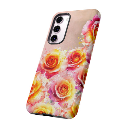 Protective Phone Case – Sunset Roses