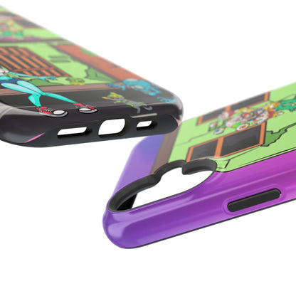 Zombie Arcade Phone Case — Colorful Cartoon Horror Impact-Resistant iPhone Cover