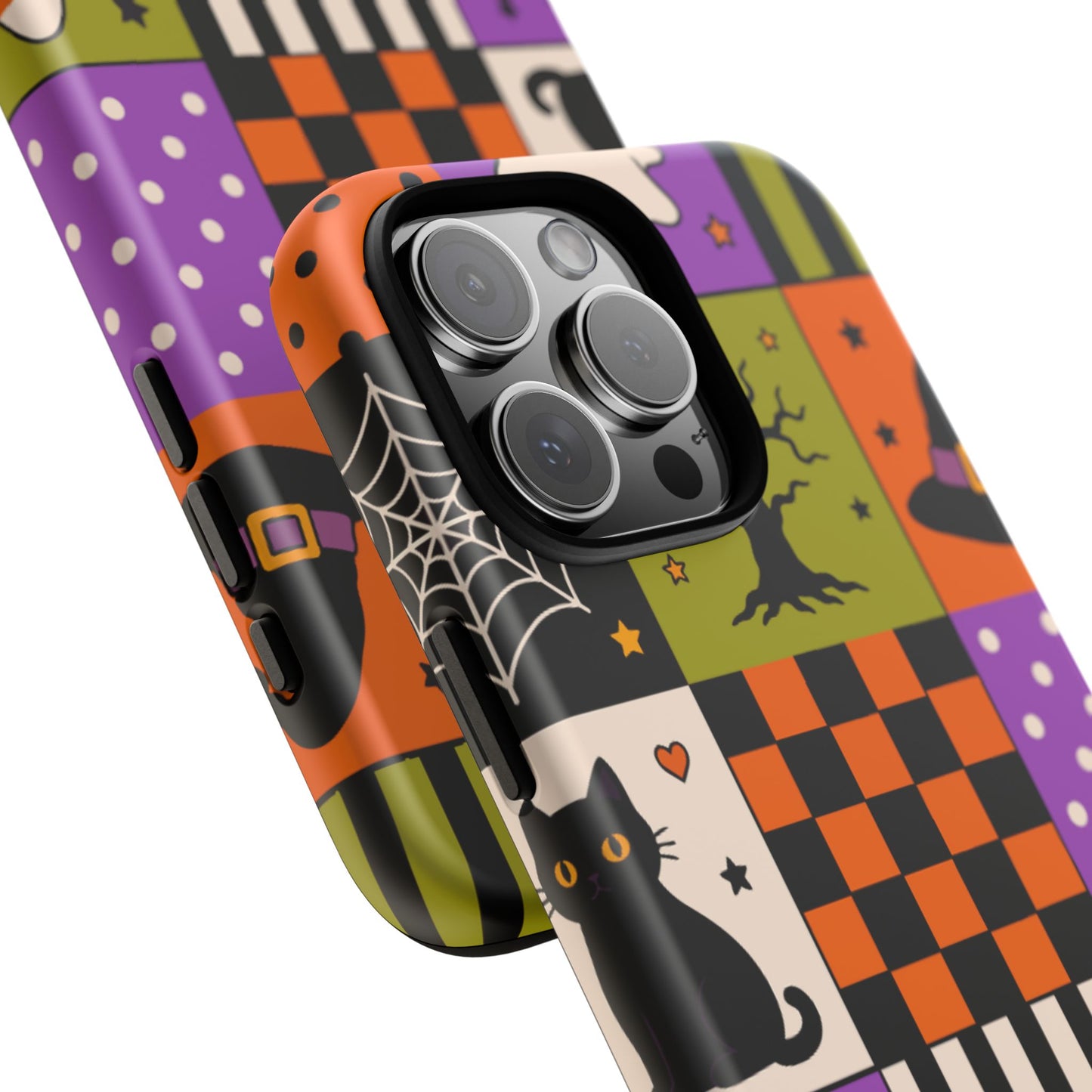 Protective Phone Case – Spooky Patchwork