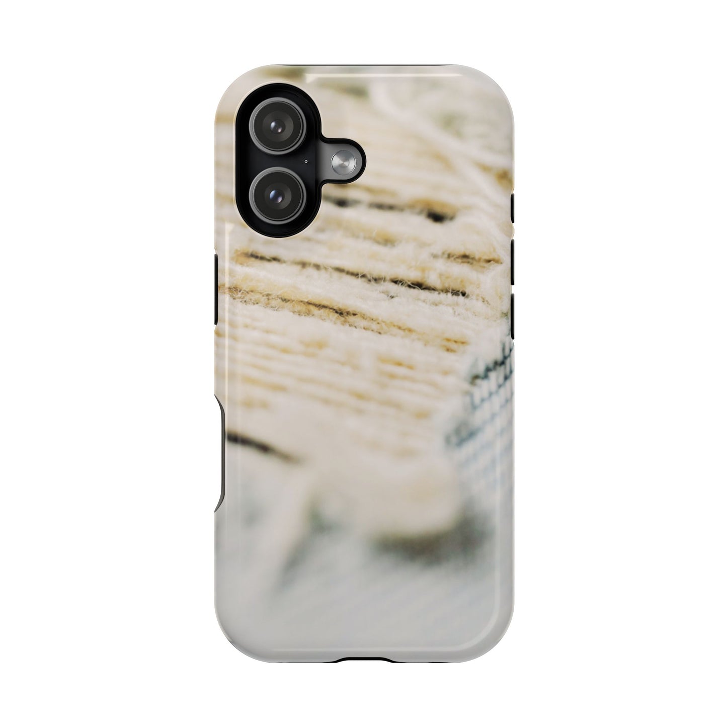 Impact-Resistant Phone Case – Woven Warmth