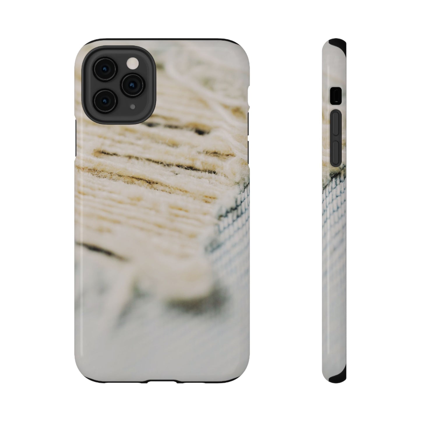 Impact-Resistant Phone Case – Woven Warmth