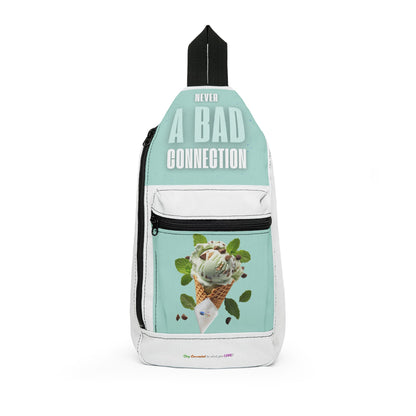 Sling Bag – Never a Bad Connection Mint Ice Cream Design