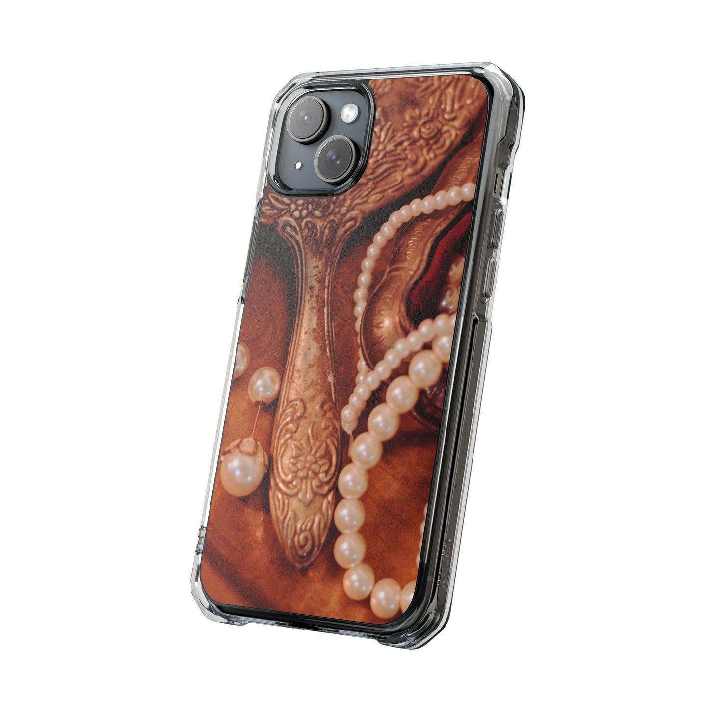 Clear Magnetic Phone Case – Bronze Vanity