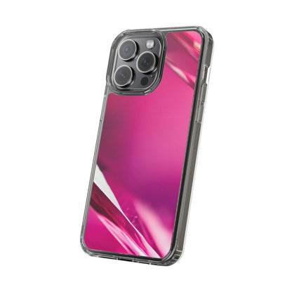 Clear Phone Case – Magenta Motion