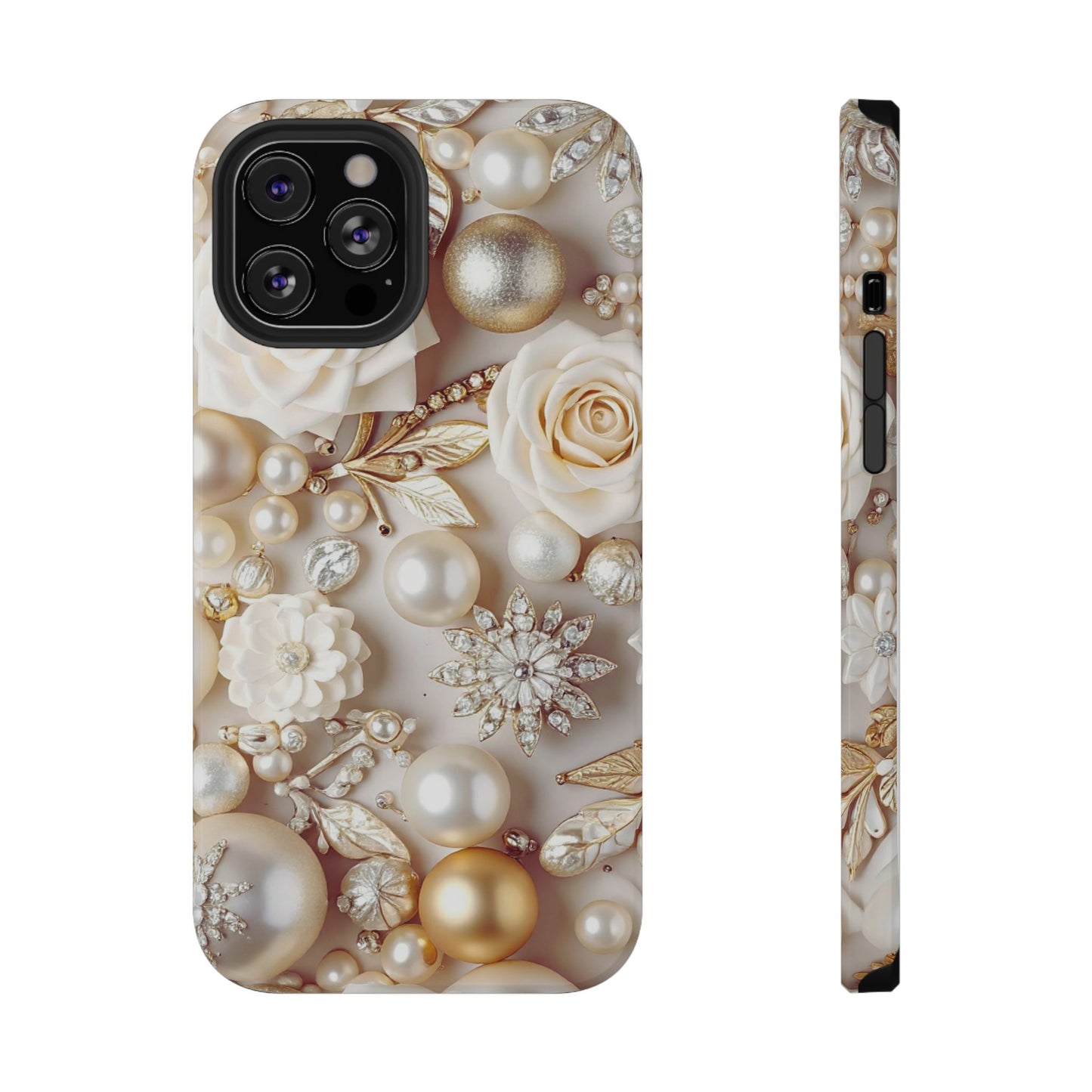 Impact-Resistant Phone Case – Ivory Opulence