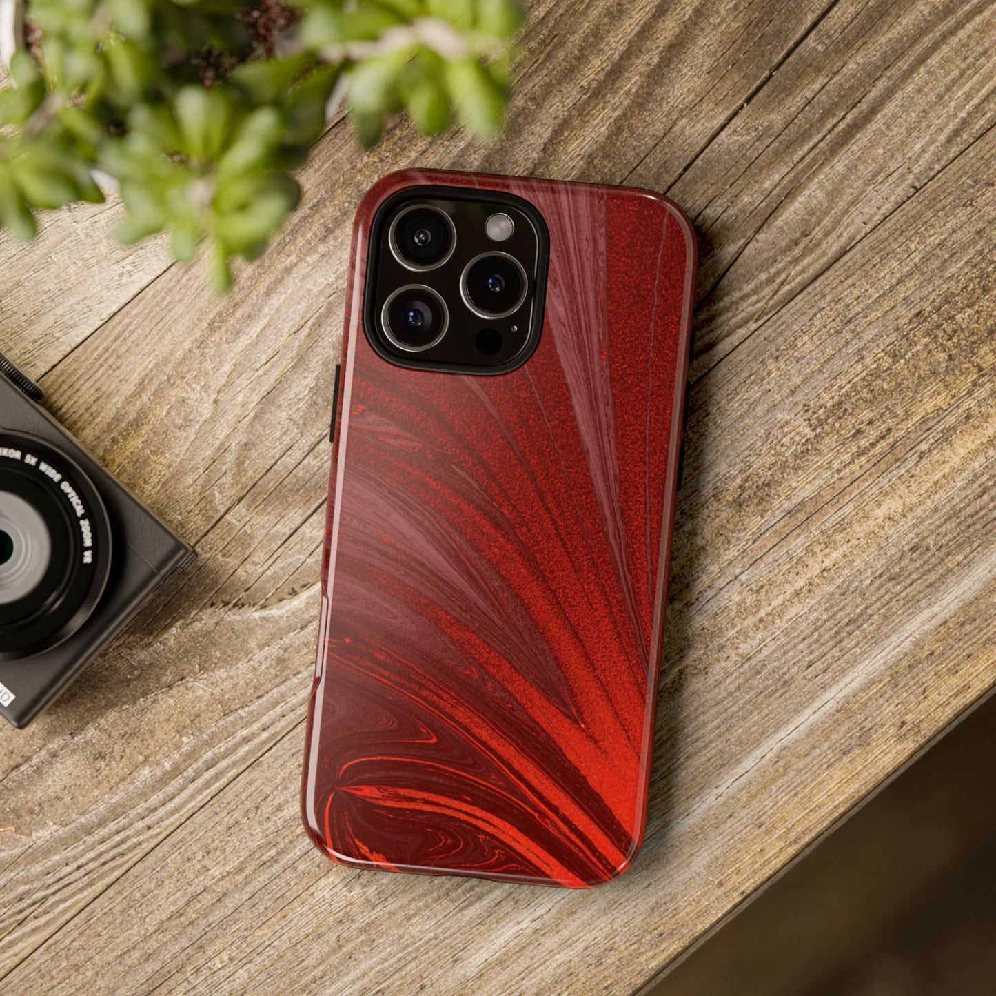 Protective Phone Case – Crimson Current