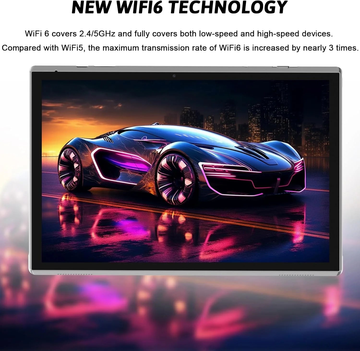 Tablet 10 Inch Android 12 Tableta, 2 in 1 Tablets with Keyboard, Mouse, Case, Stylus, 32GB ROM+2GB RAM/512GB Expendable, 8MP Dual Camera, Quad Core Processor, 6000Mah Battery, 1280*800 FHD 10'' Tab PC