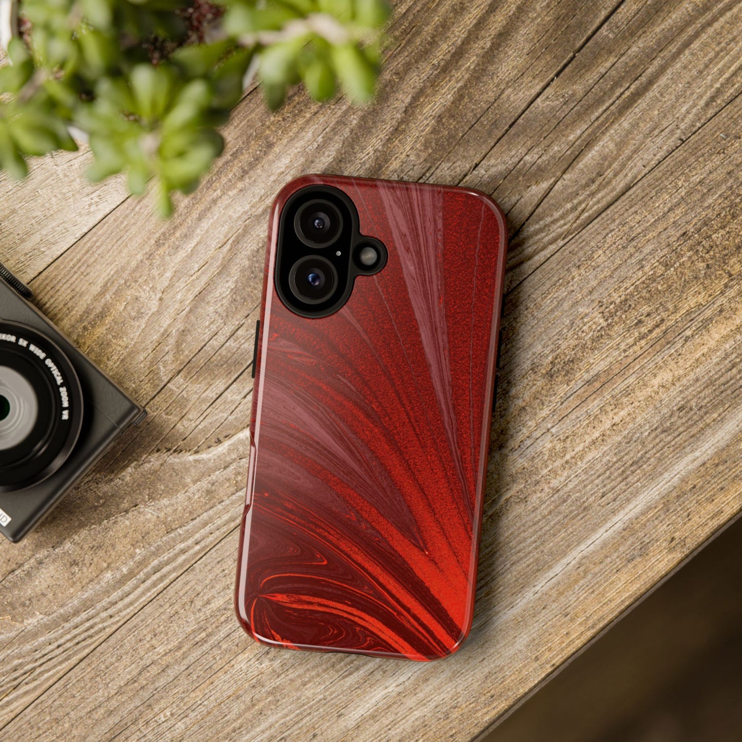 Protective Phone Case – Crimson Current
