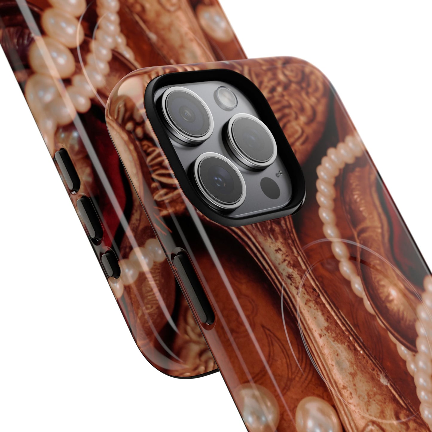 Protective Magnetic Phone Case – Bronze Vanity