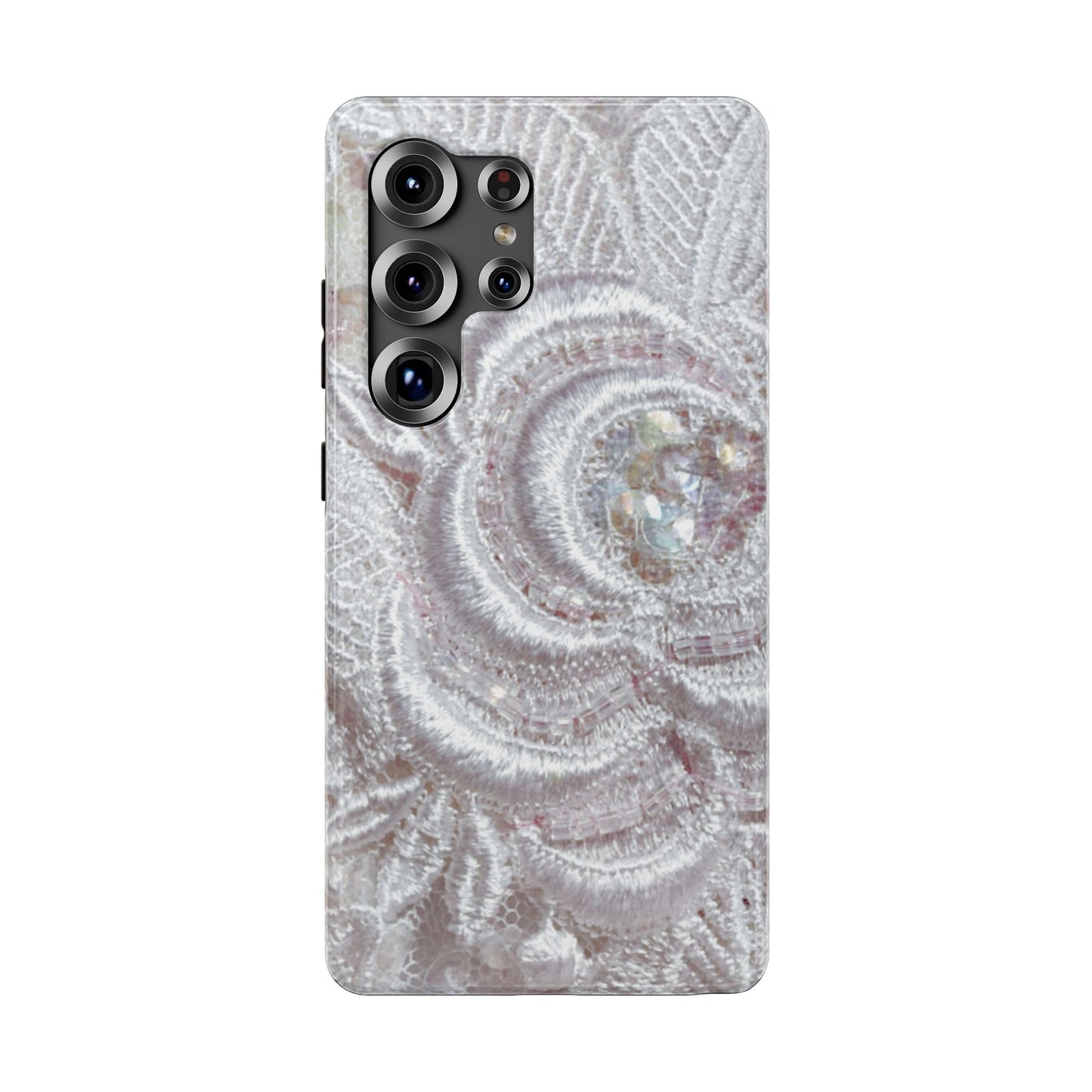 Impact-Resistant Phone Case – Lace Veil