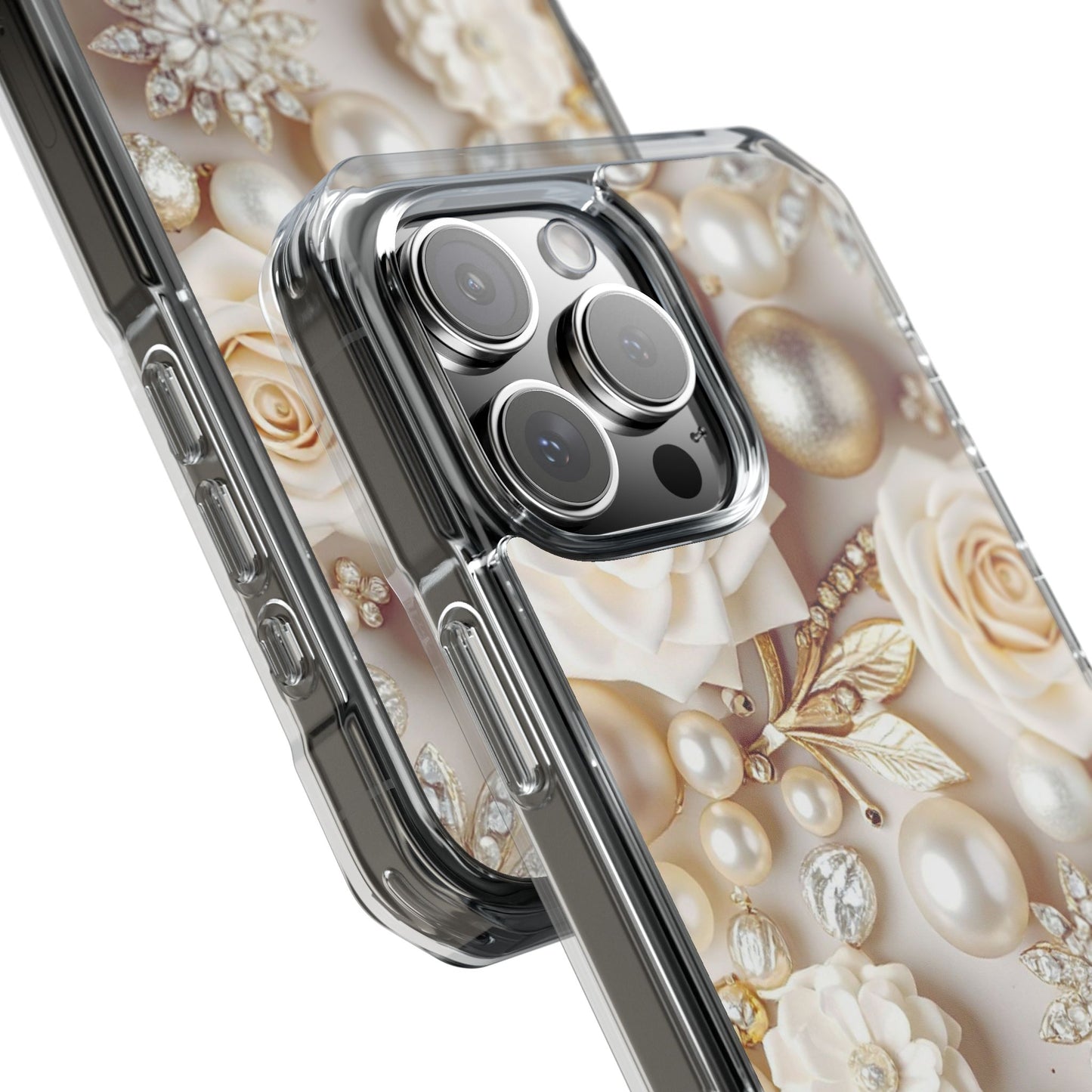 Clear Magnetic Phone Case – Ivory Opulence