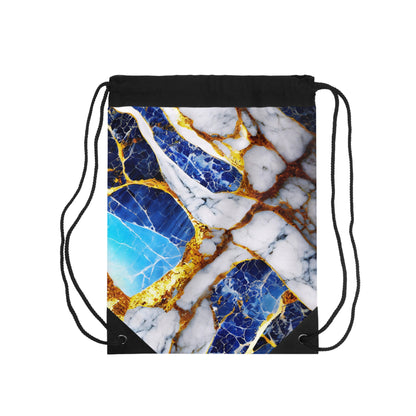 Drawstring Bag – Sapphire Veins