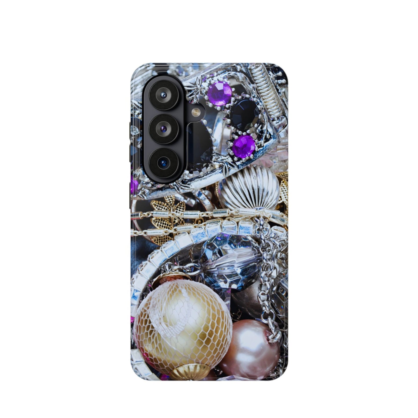 Wireless-Charging Compatible Case – Chrome Jewel