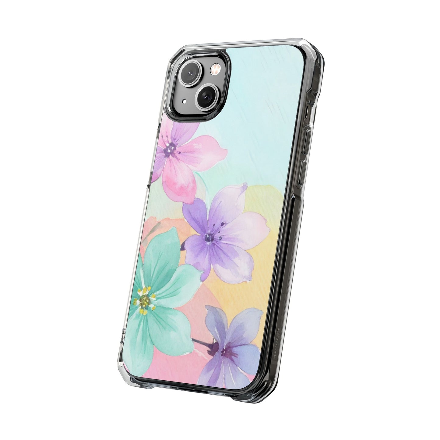 Clear Magnetic Phone Case – Water Petal