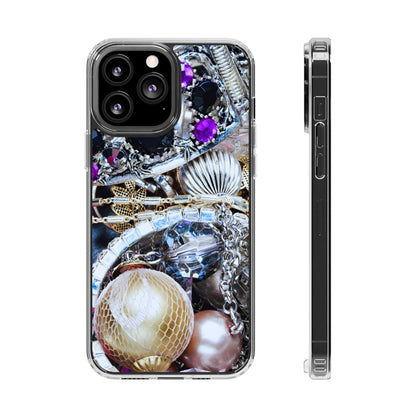 Clear Magnetic Phone Case – Chrome Jewel