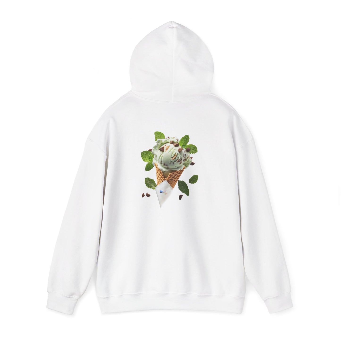Pullover Hoodie – Never a Bad Connection Mint Ice Cream Design