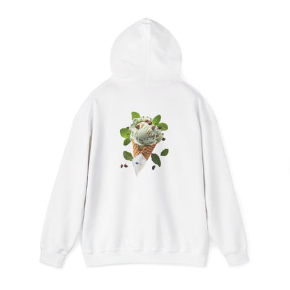 Pullover Hoodie – Never a Bad Connection Mint Ice Cream Design