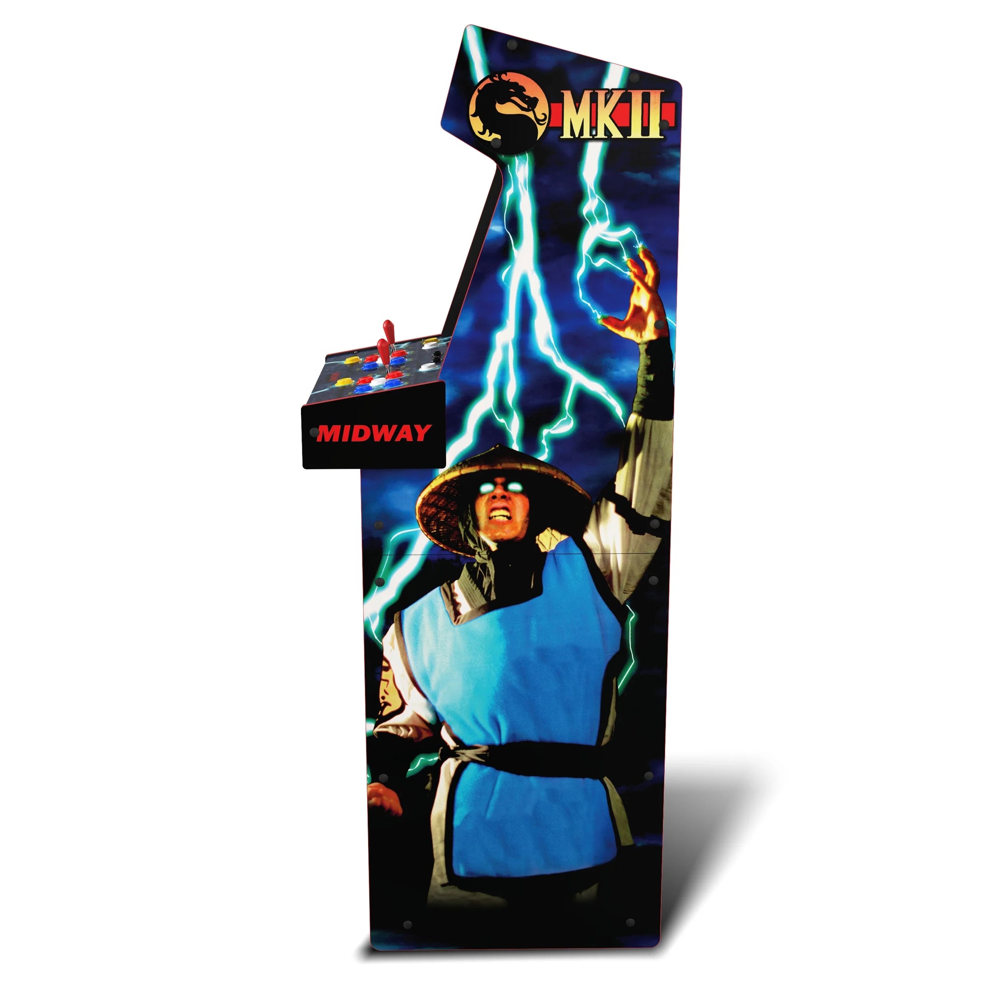 Mortal Kombat II Deluxe Arcade Game with 5-Foot-Tall Full-Size Stand-Up Cabinet, Black