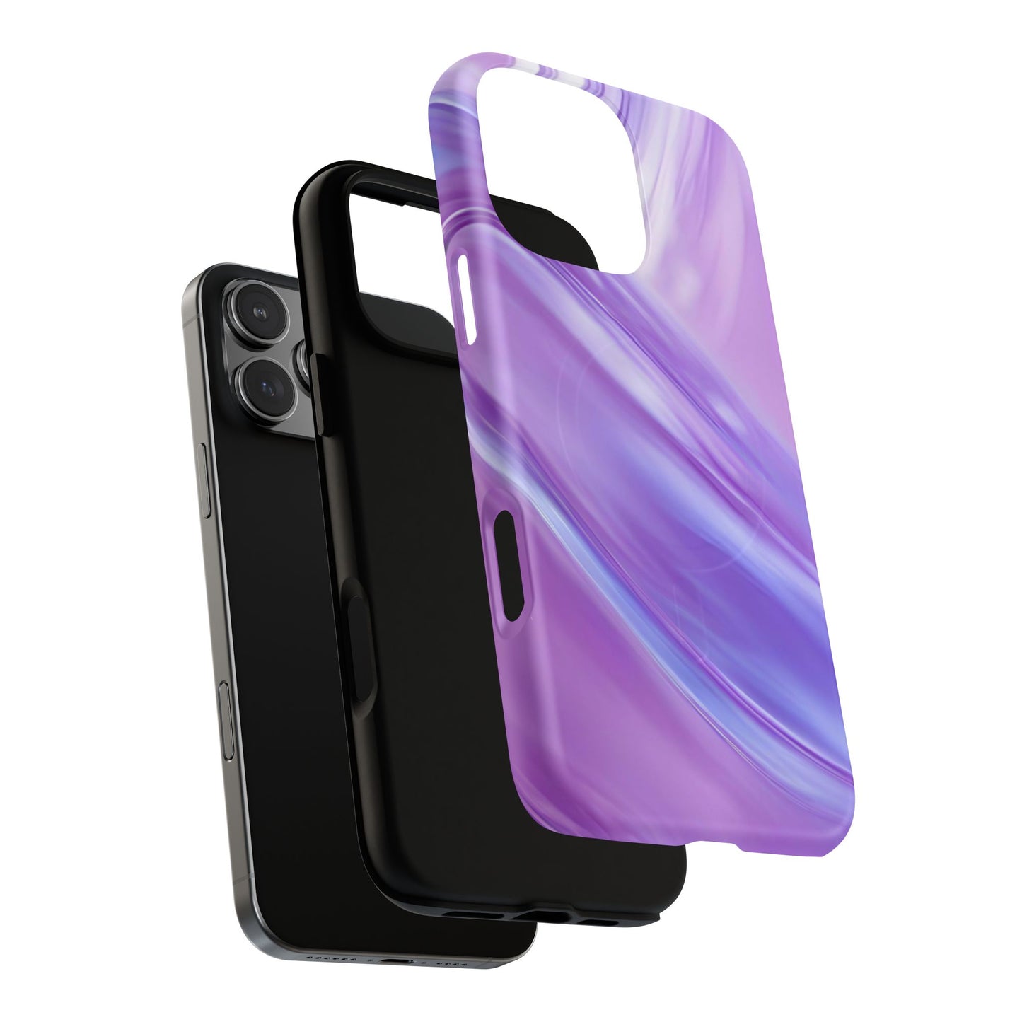 Protective Magnetic Phone Case – Lavender Wave