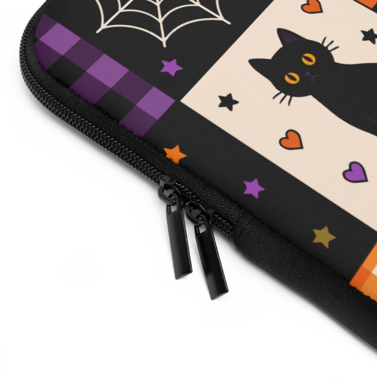 Neoprene Laptop Sleeve – Spooky Patchwork