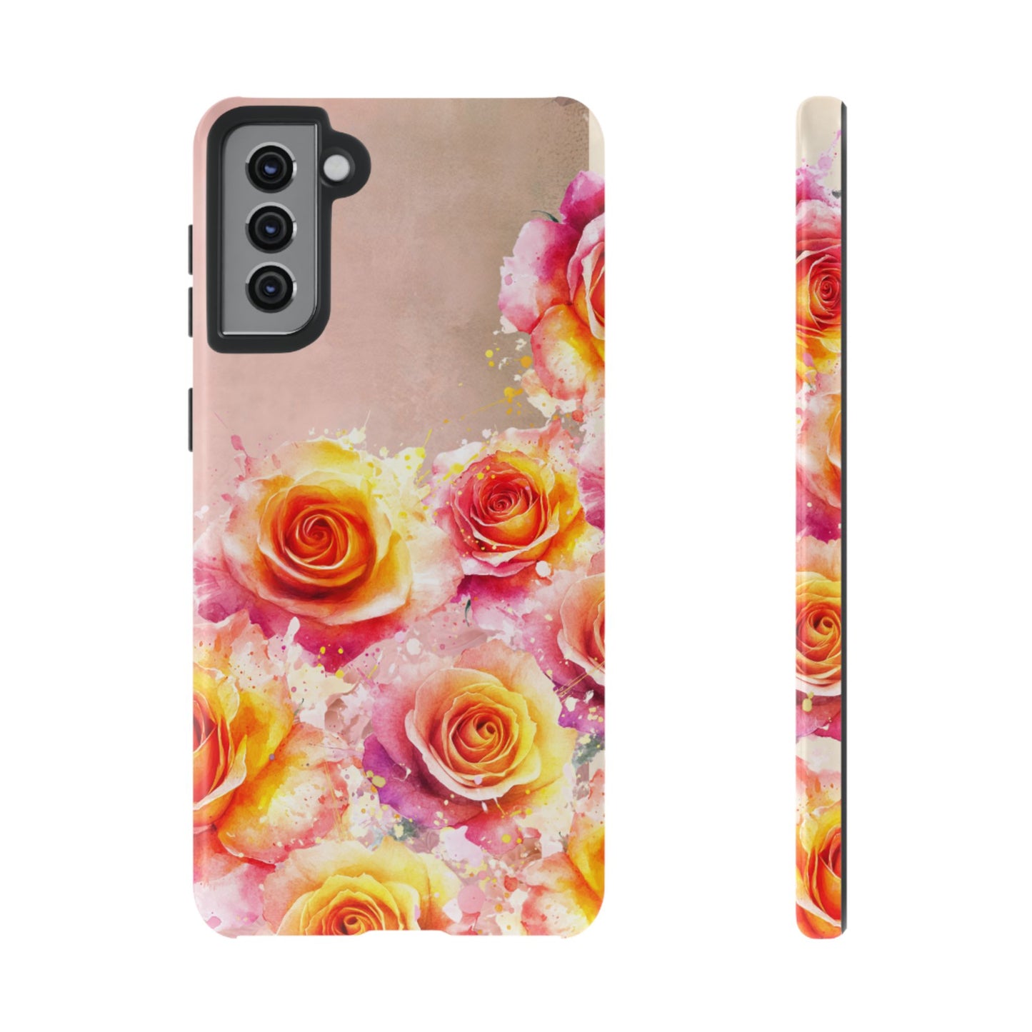 Protective Phone Case – Sunset Roses