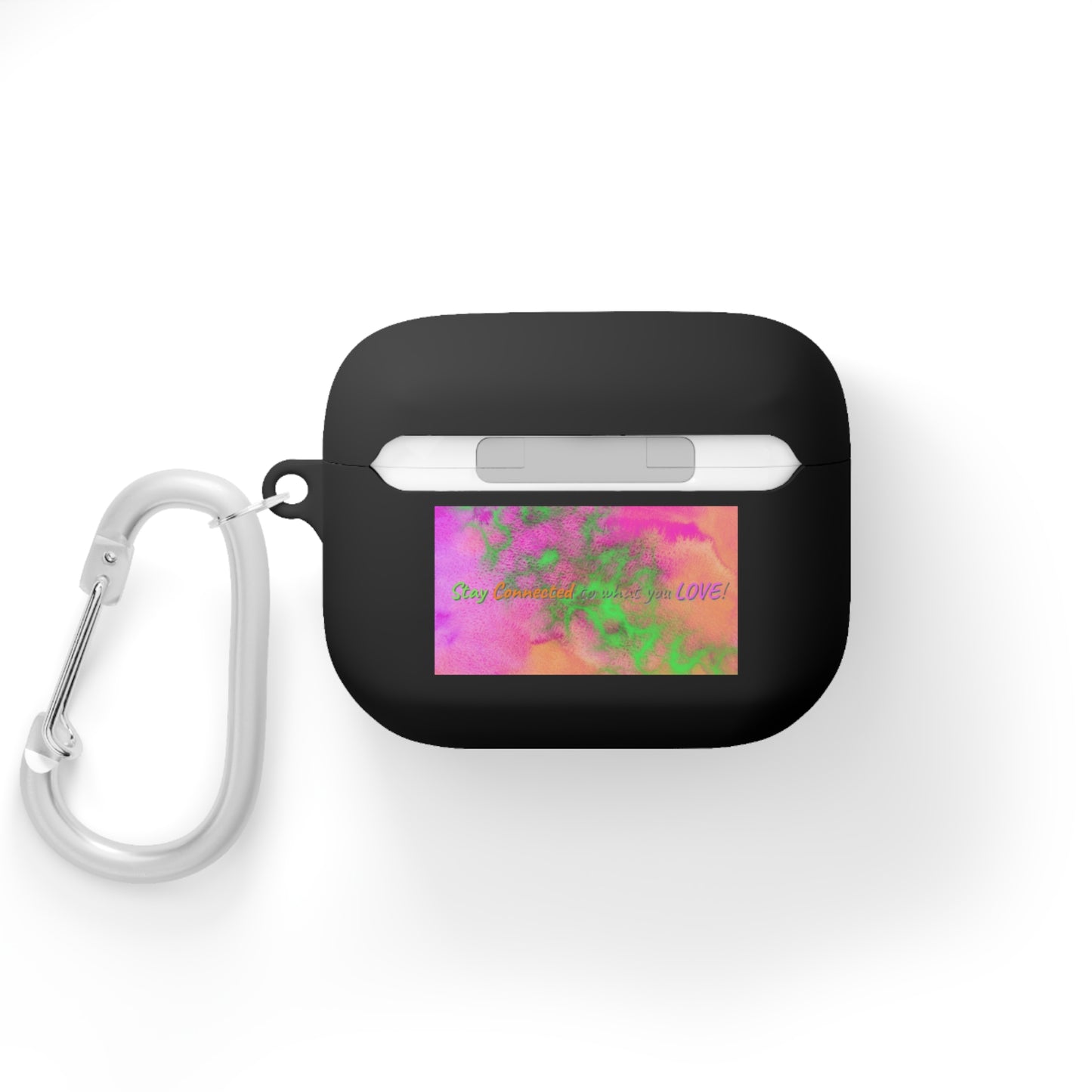 215 Connected AirPods Compatible Case Cover – Everyday Drop Protection with Carabiner Clip