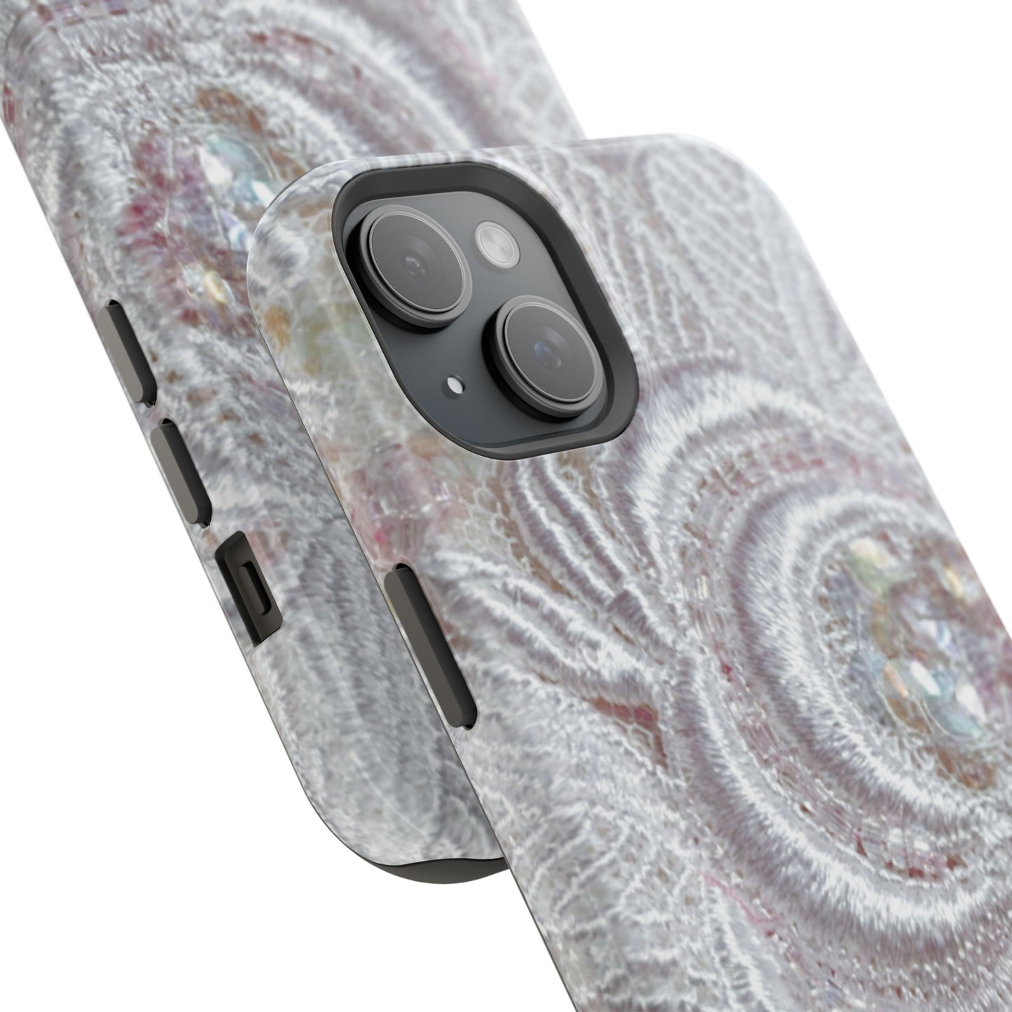 Wireless-Charging Compatible Case – Lace Veil