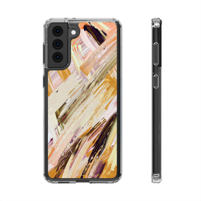 Clear Phone Case – Brush & Bronze