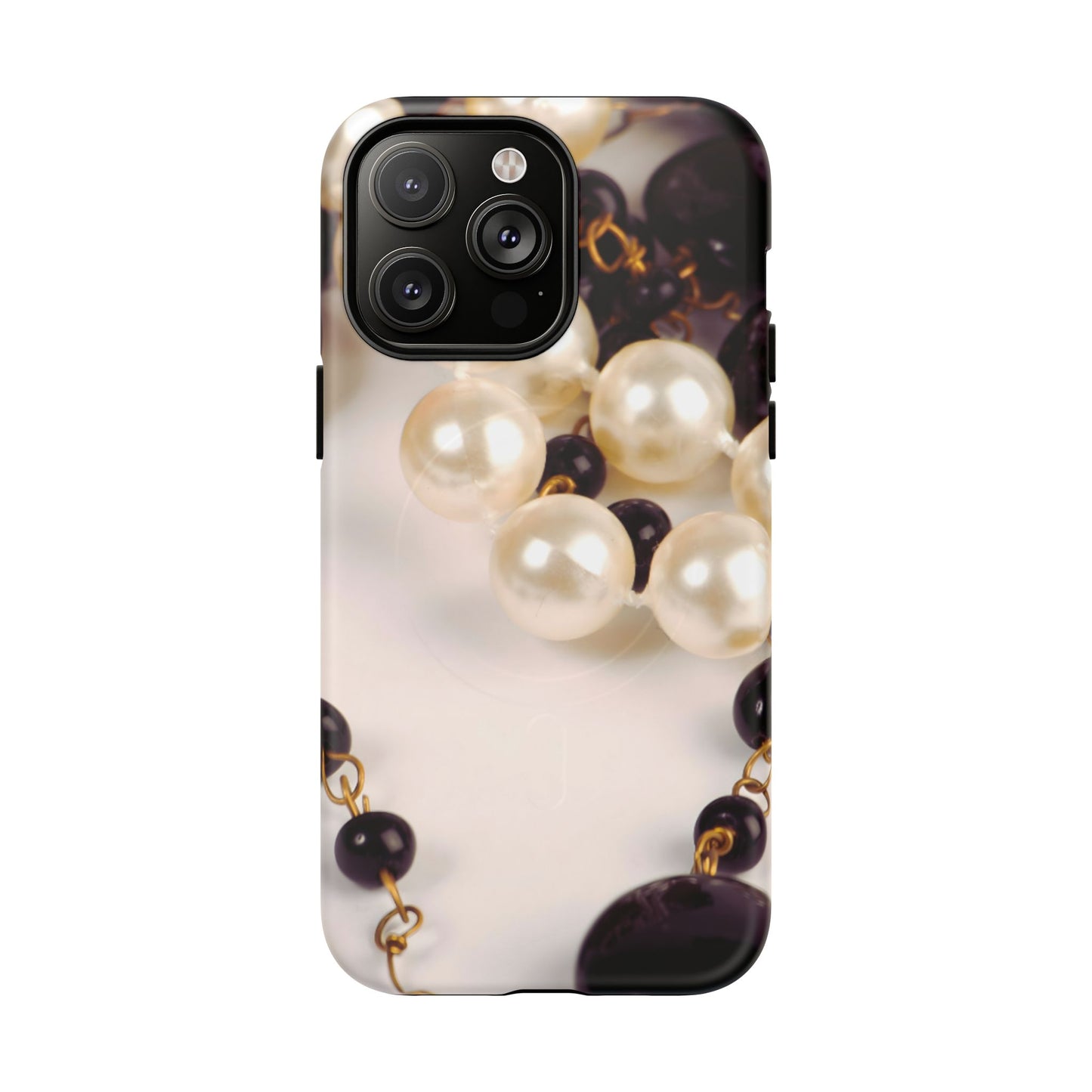 Protective Magnetic Phone Case – Noir Pearl