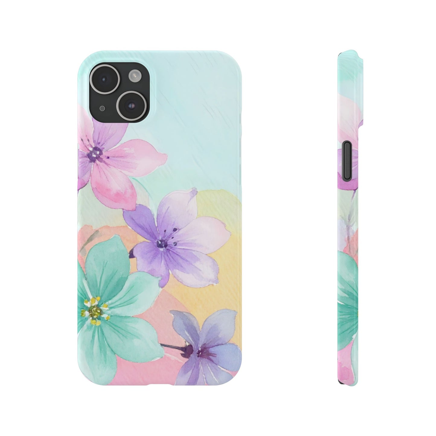 Slim Phone Case – Water Petal