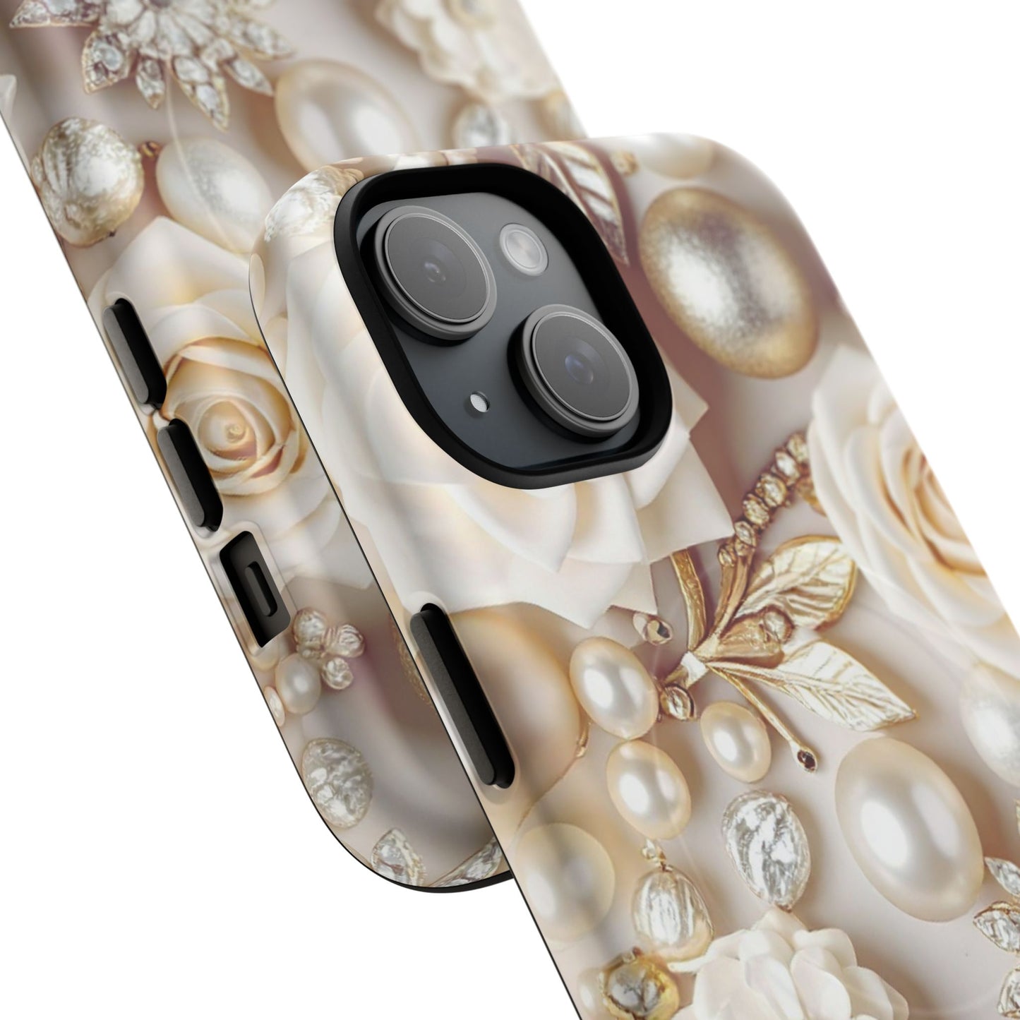 Protective Magnetic Phone Case – Ivory Opulence