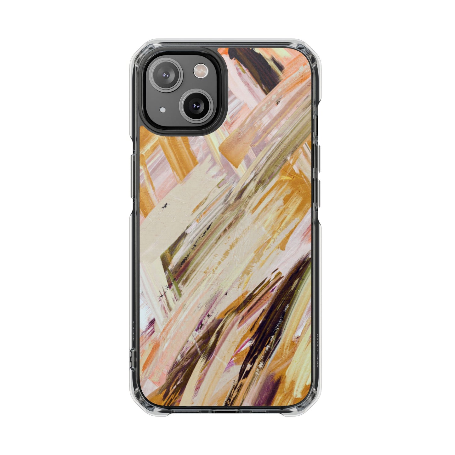 Clear Magnetic Phone Case – Brush & Bronze