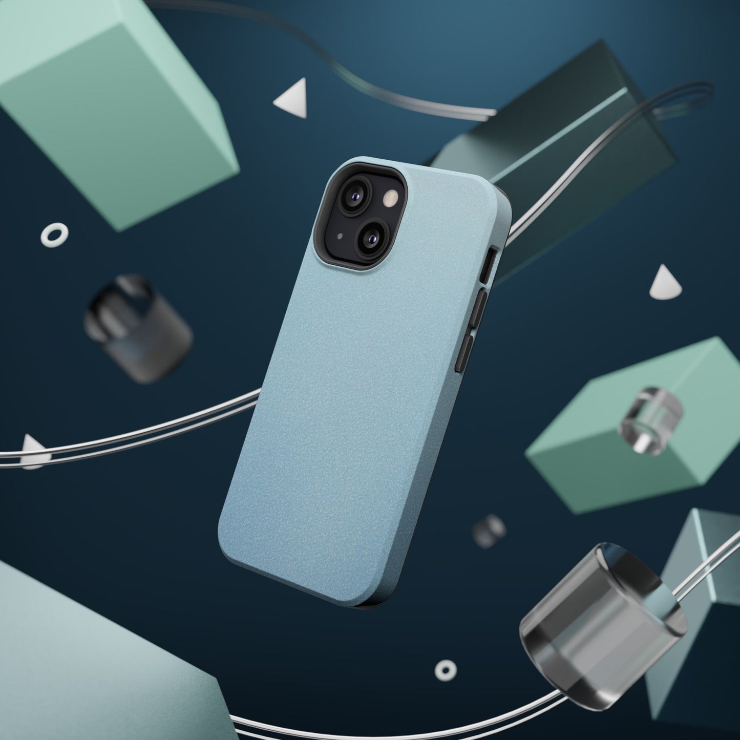 Wireless-Charging Compatible Case – Blue Whisper