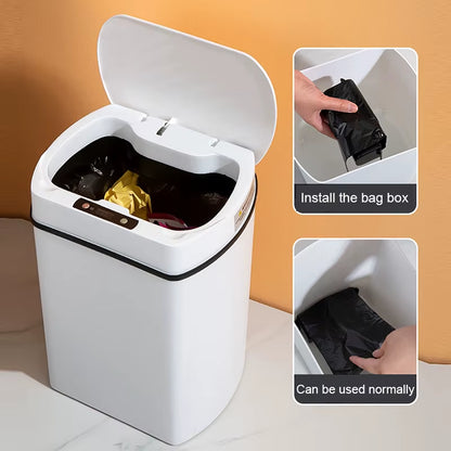 Smart Trash Can for Kitchen House Smart Home Dustbin Wastebasket Bathroom Automatic Sensor Trash Can Garbage Bin Cleaning Tools