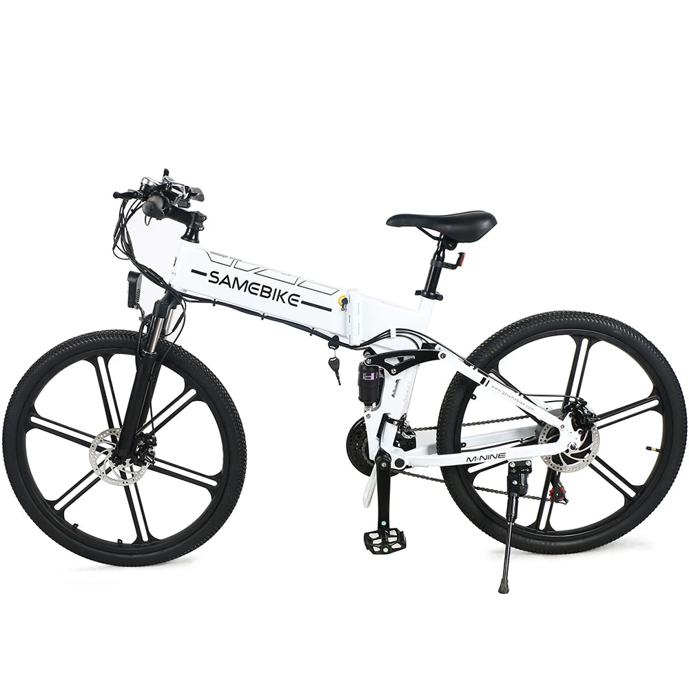 [UK Direct]  LO26-II 10Ah 48V 500W 26 Inches Moped Electric Bike Smart Folding Bike 80Km Mileage Max Load 100-150Kg with EU Plug Dual Dics Brake