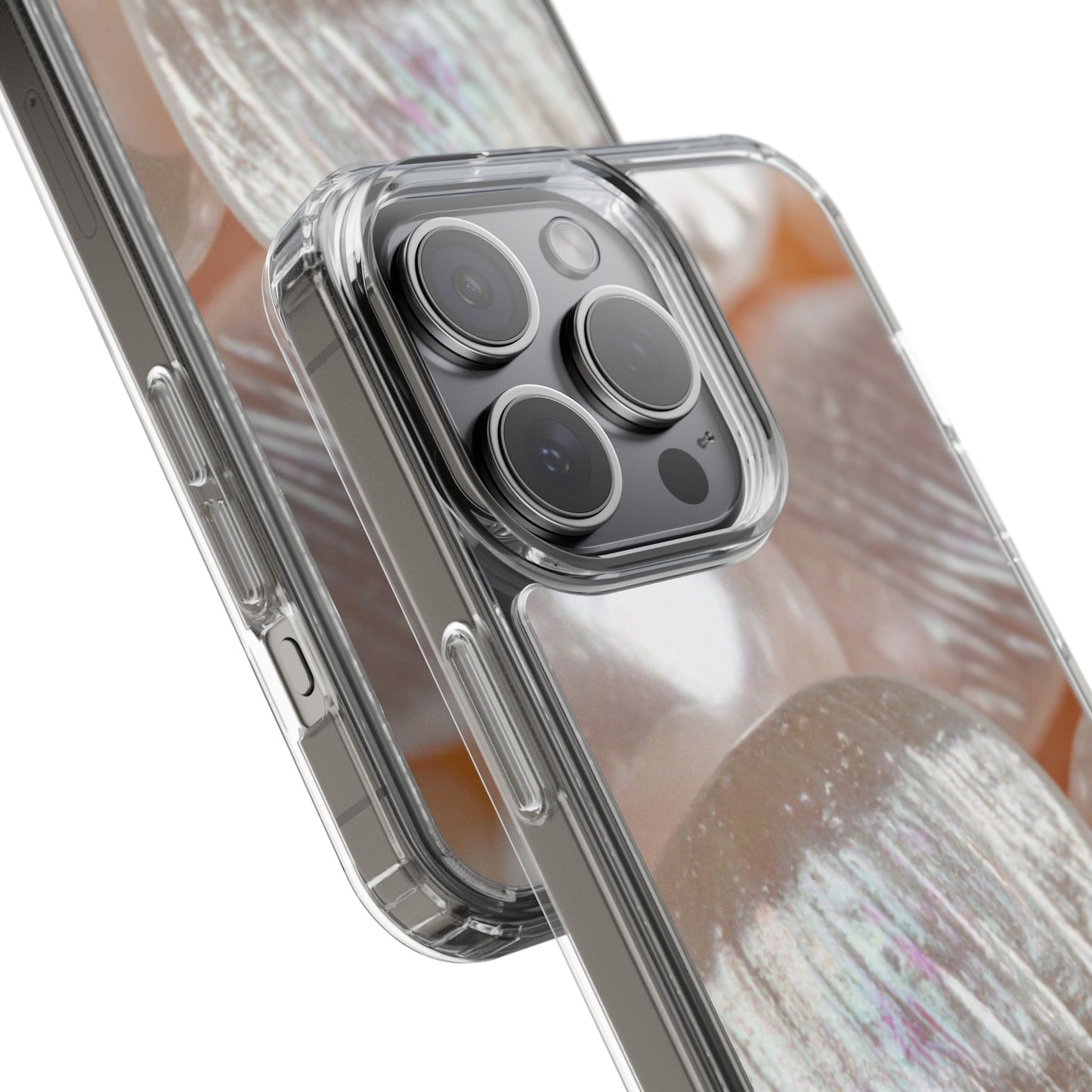 Clear Phone Case – Blush Pearl