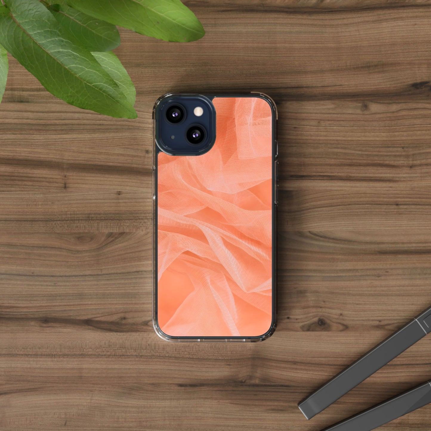 Clear Phone Case – Coral Veil
