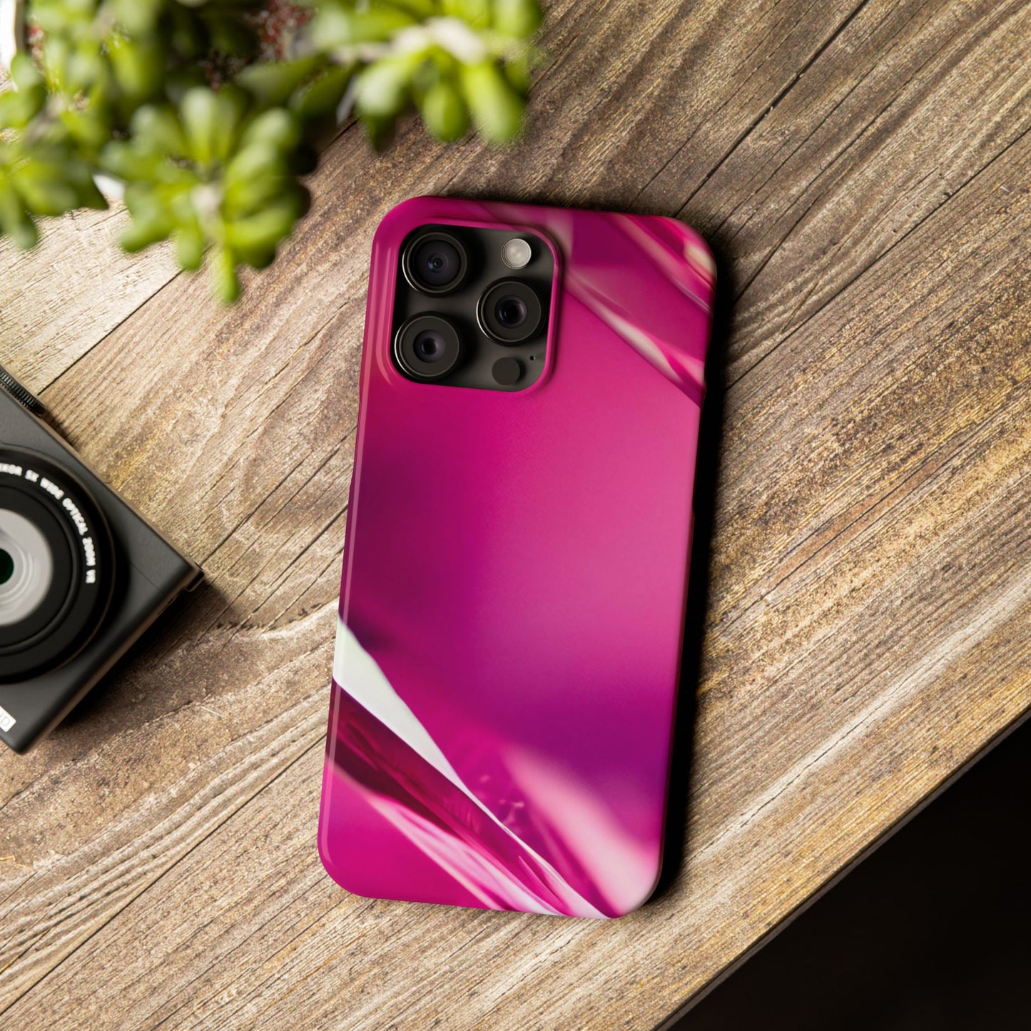 Slim Phone Case – Magenta Motion