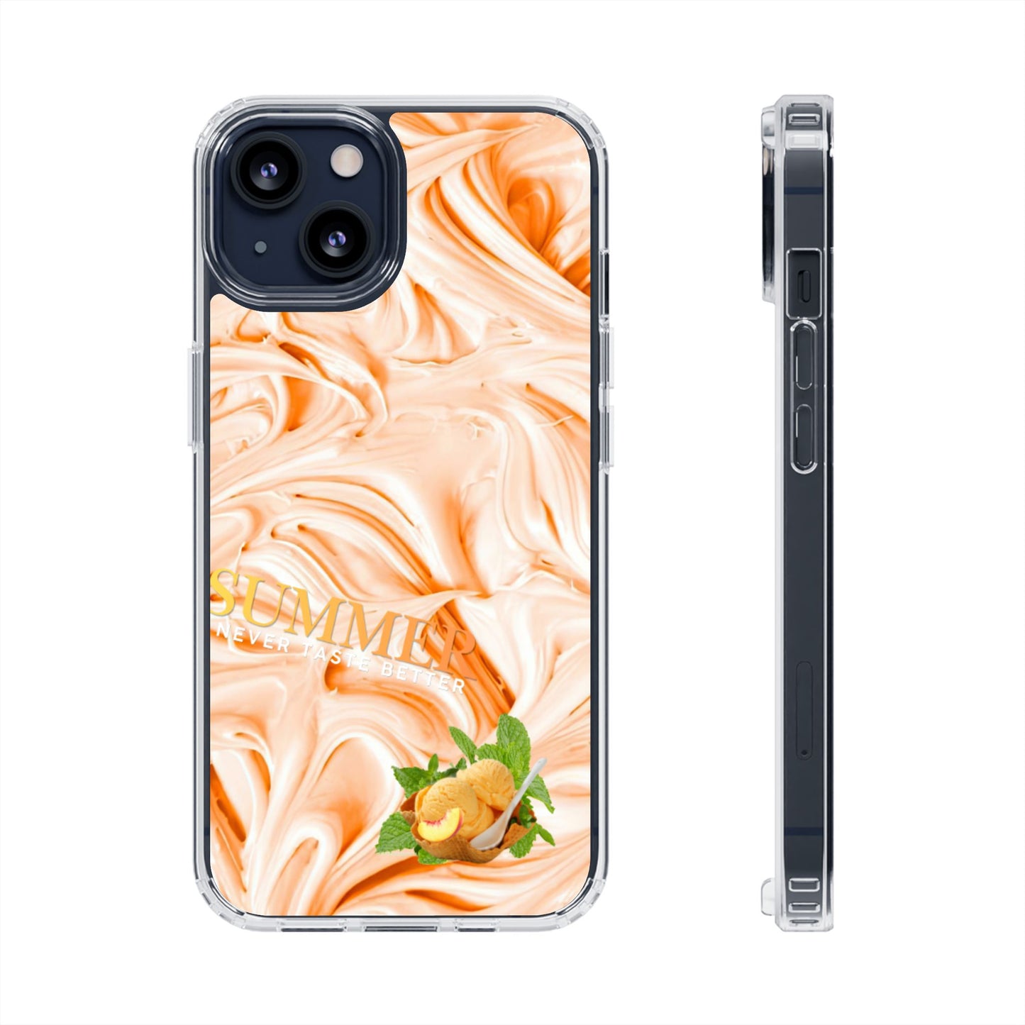 Clear Magnetic Phone Case – Peach Sorbet