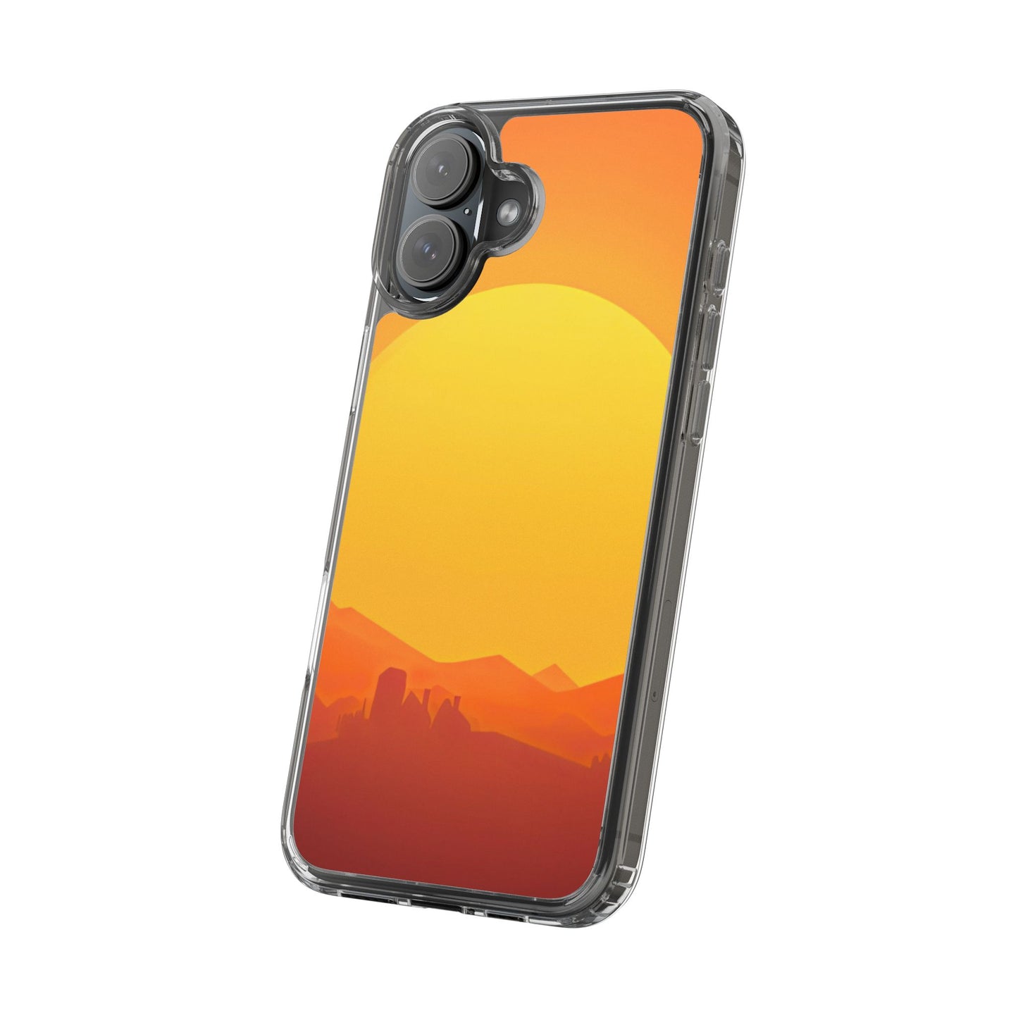 Clear Phone Case – Desert Sunrise