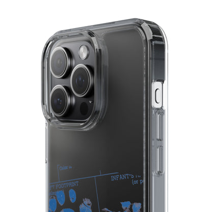 Clear Phone Case – Mom’s Little Blue Footprints