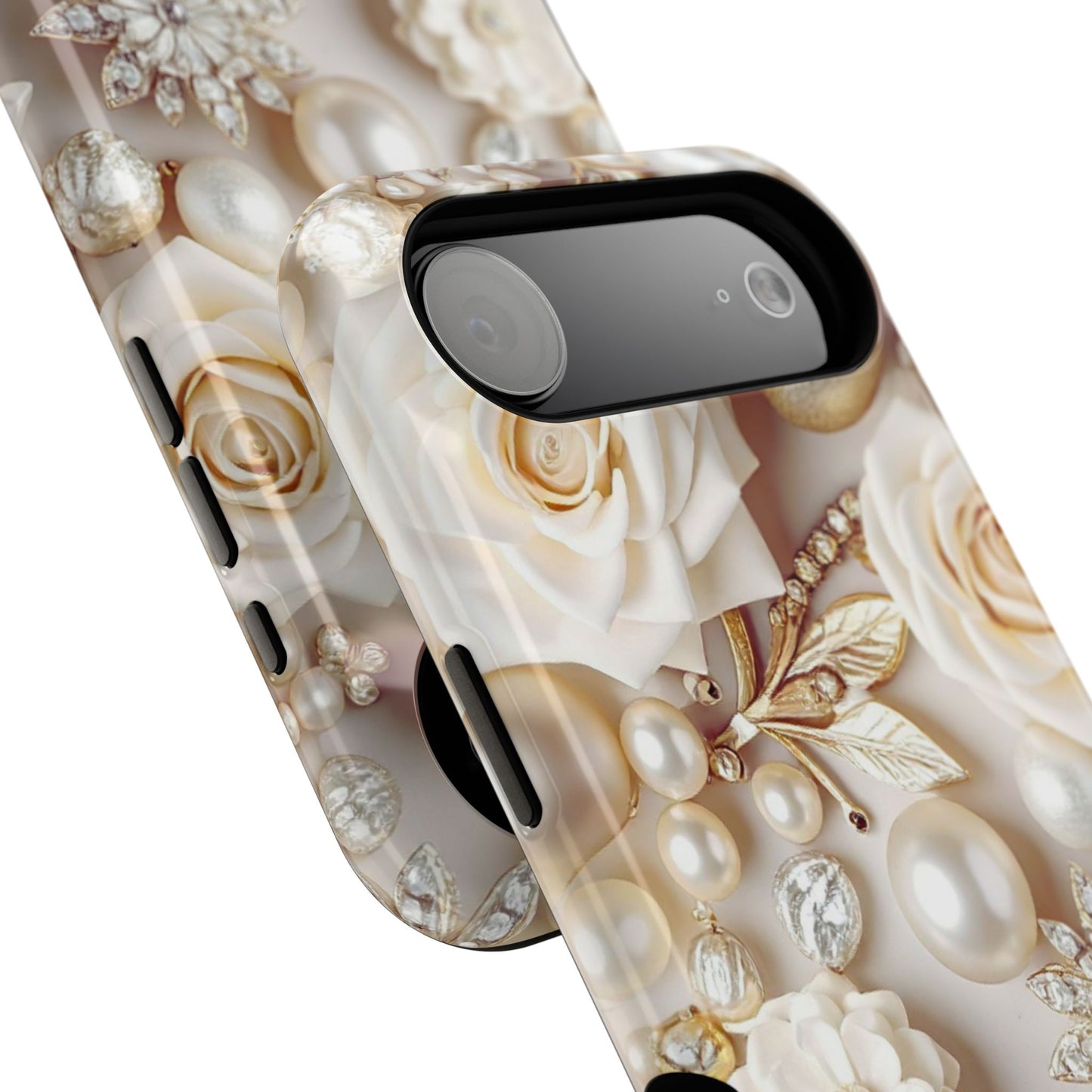 Impact-Resistant Phone Case – Ivory Opulence
