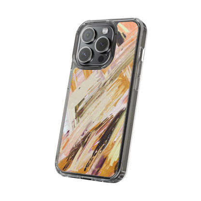 Clear Phone Case – Brush & Bronze