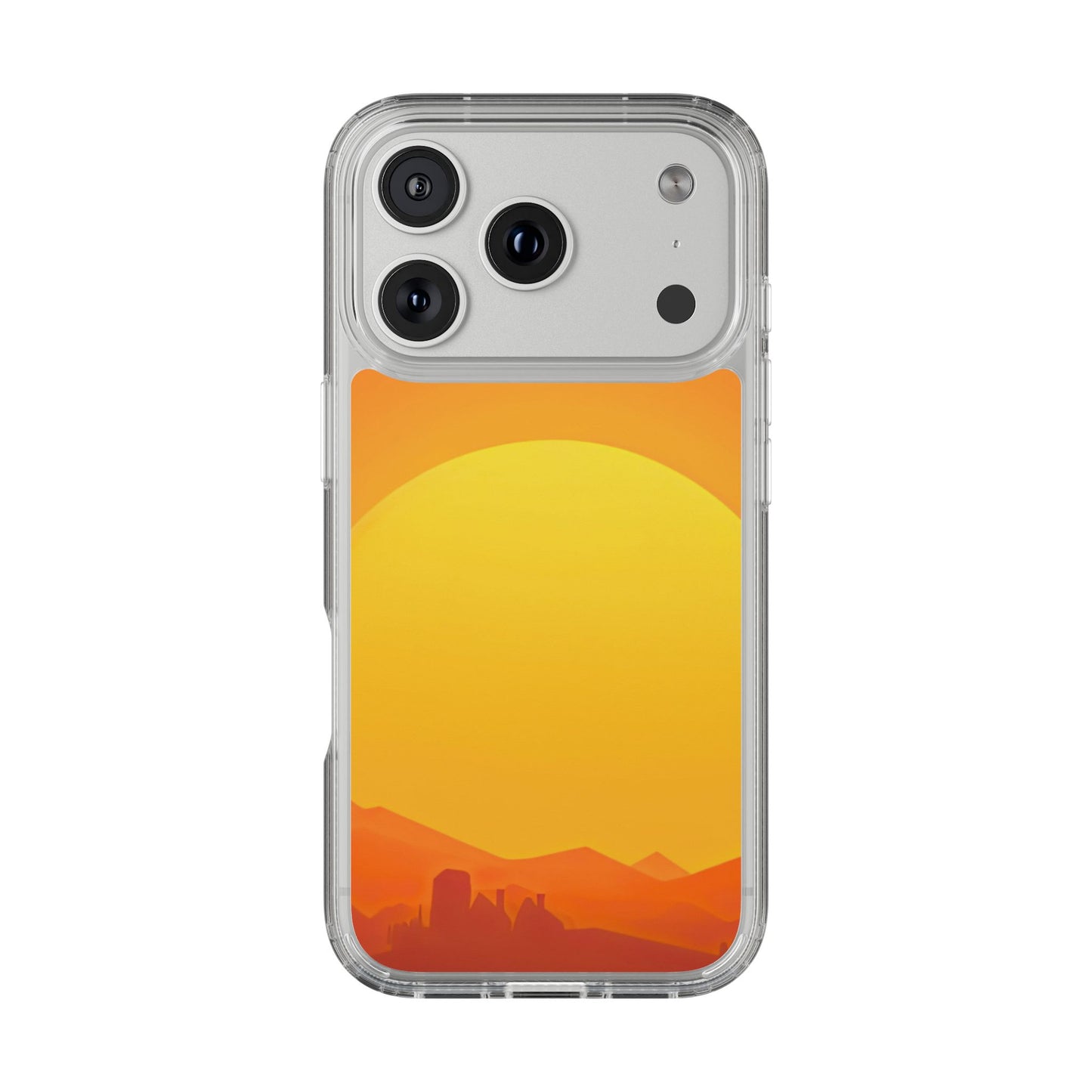 Clear Phone Case – Desert Sunrise
