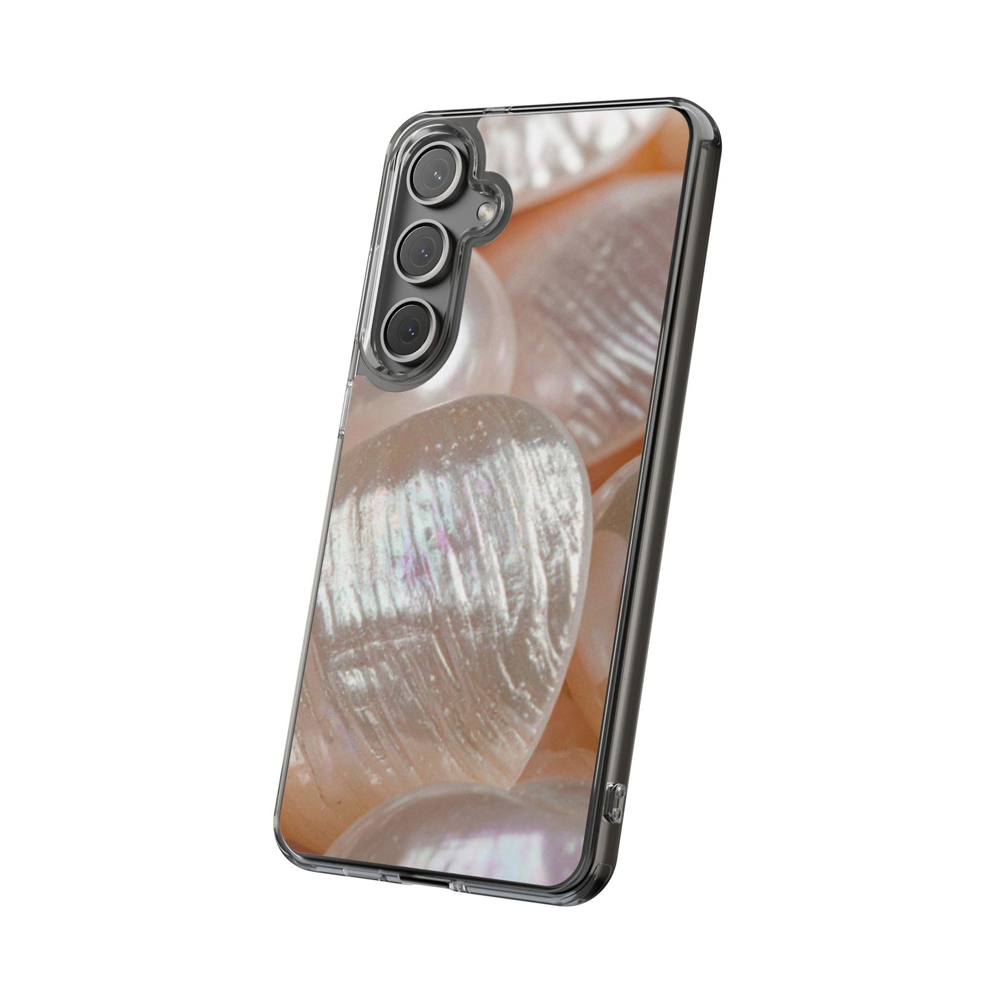 Clear Phone Case – Blush Pearl