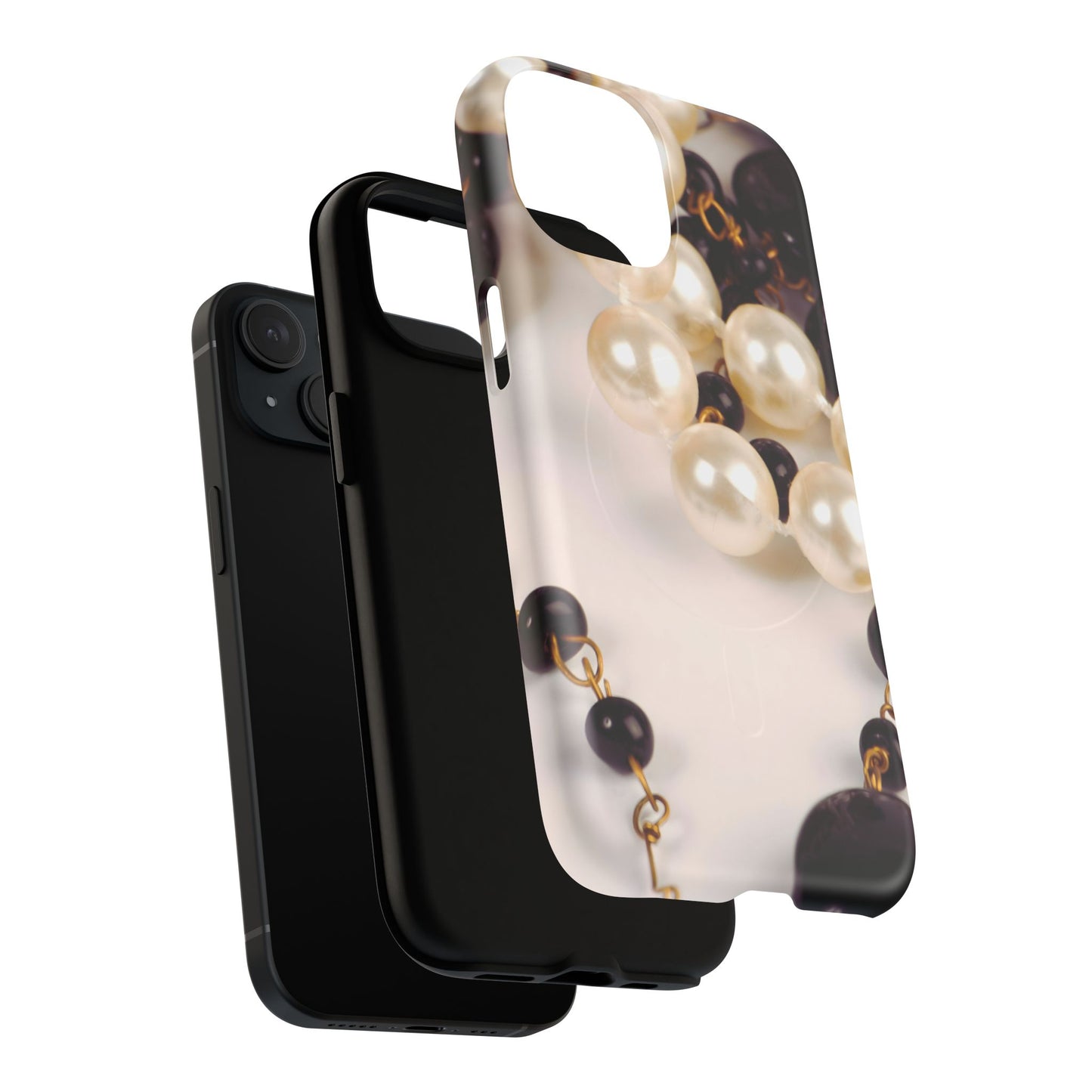Protective Magnetic Phone Case – Noir Pearl
