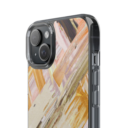 Clear Phone Case – Brush & Bronze