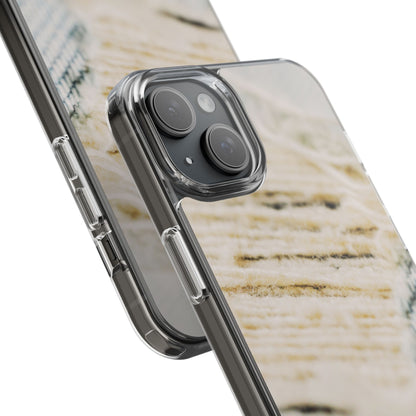 Clear Phone Case – Woven Warmth