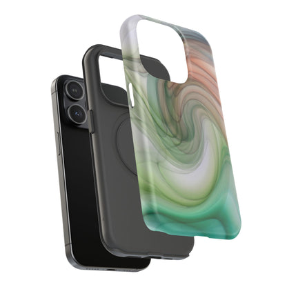 Impact-Resistant Phone Case – Marble Flow