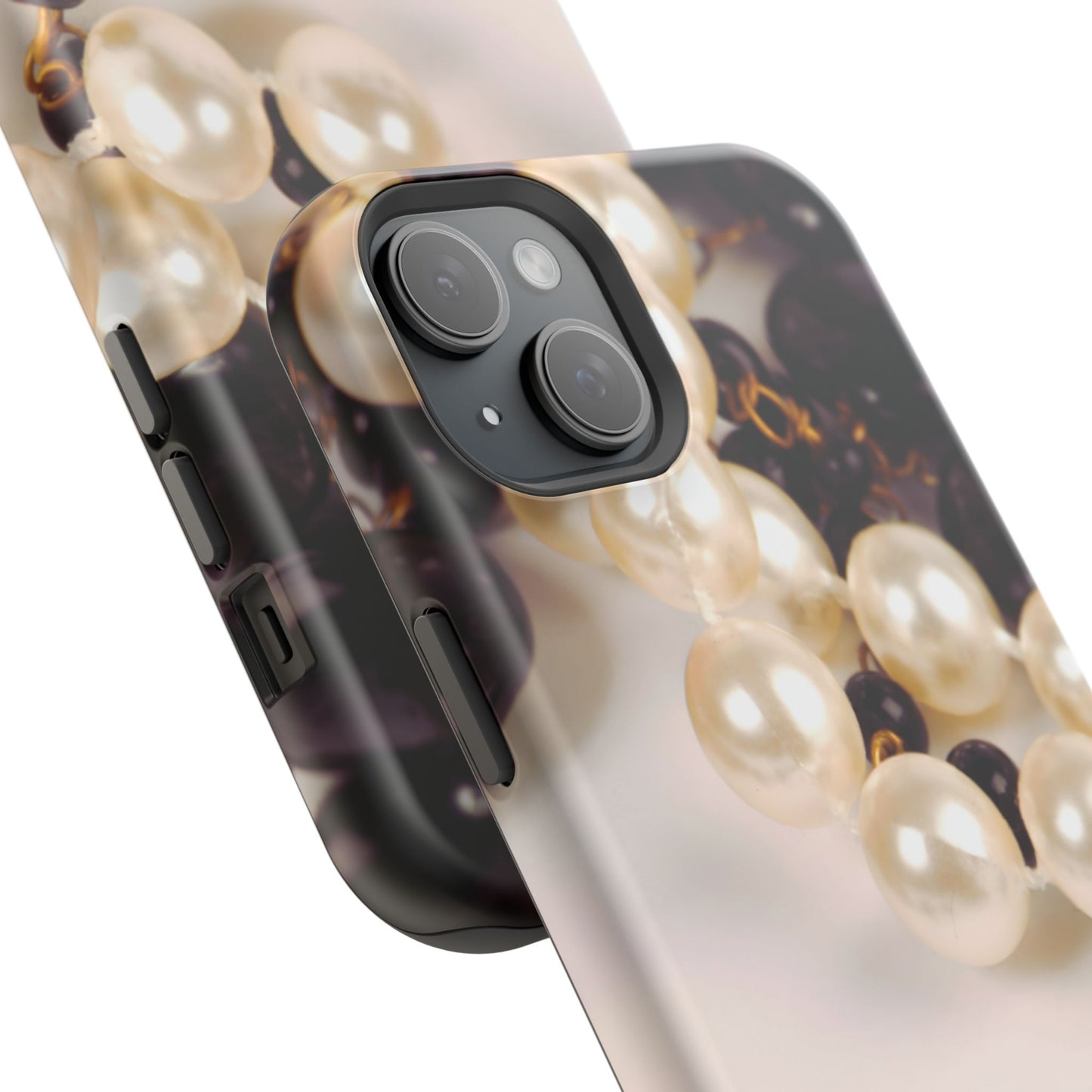 Wireless-Charging Compatible Case – Noir Pearl